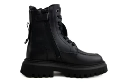 Veterboots En Bikerboots^Nubikk Fae Bobbi JR Black Leather