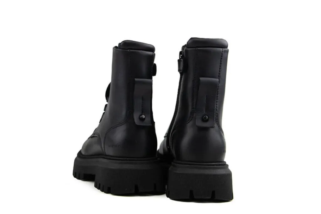 Veterboots En Bikerboots^Nubikk Fae Bobbi JR Black Leather