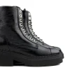 Veterboots En Bikerboots^Nubikk Finn Bowie Black Patent