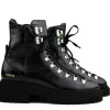 Veterboots En Bikerboots^Nubikk Frankie Mountain Black Patent