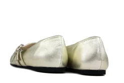 Ballerina's | Loafers / Instappers^Nubikk Gisele Grace Gold Metallic Shiny