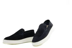 Loafers / Instappers^Nubikk Jiro Mio Dark Blue Suede