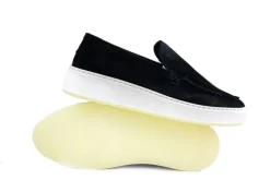 Loafers / Instappers^Nubikk Jiro Mio Dark Blue Suede