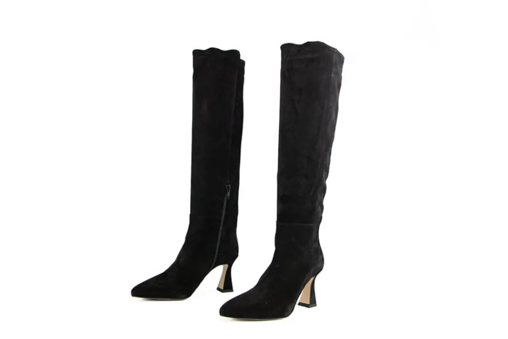 Laarzen^Nubikk Laarzen Ace Belle Black Suede