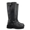 Veterboots En Bikerboots^Nubikk Laarzen Frankie Leva Black Leather