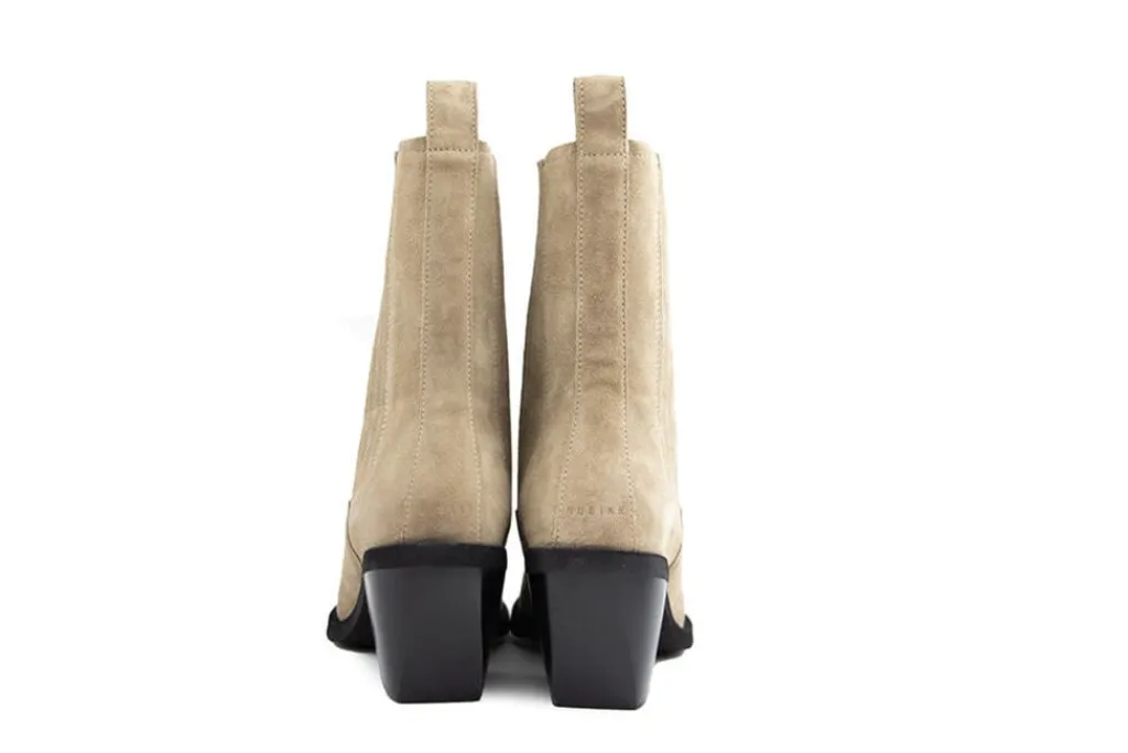 Enkellaarzen^Nubikk Liv Loua Taupe Suede