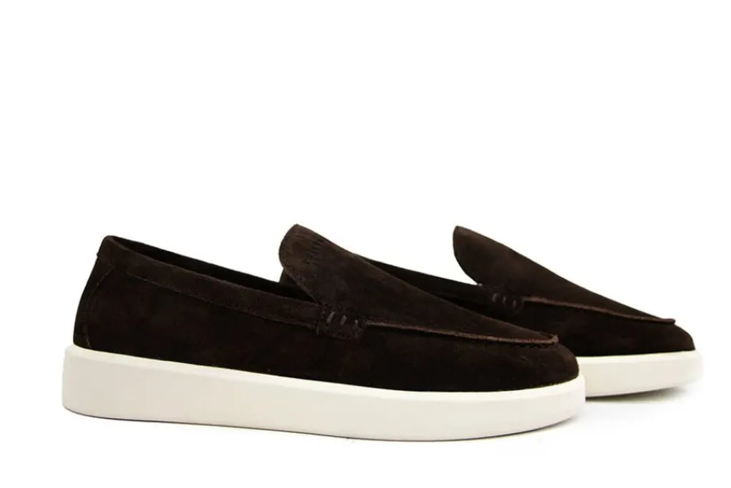 Loafers / Instappers^Nubikk Loafers Joro Mio Dark Brown Suede