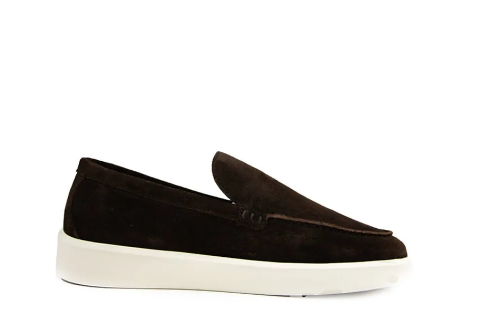 Loafers / Instappers^Nubikk Loafers Joro Mio Dark Brown Suede