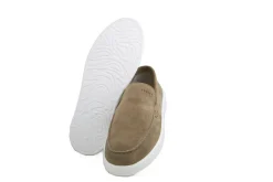 Loafers / Instappers^Nubikk Loafers Joro Mio Taupe Suede