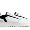 Sneakers^Nubikk Sneakers Cliff Cane Wit Zwart Nude