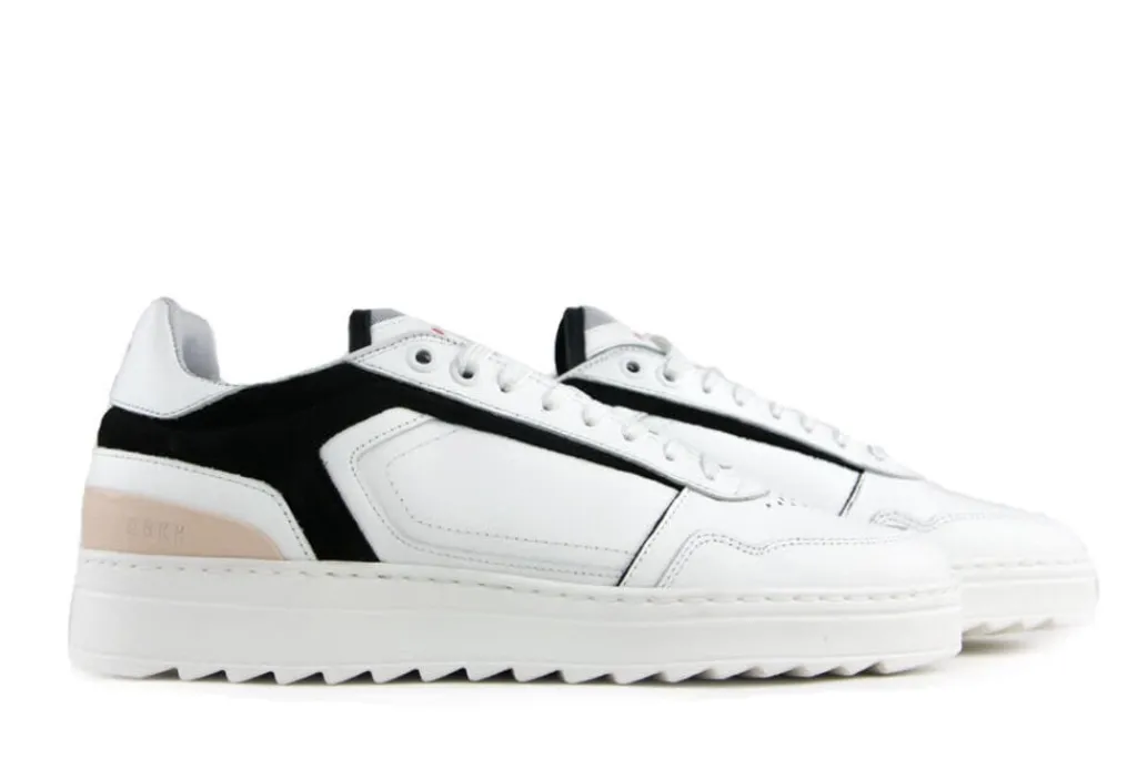 Sneakers^Nubikk Sneakers Cliff Cane Wit Zwart Nude