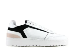 Sneakers^Nubikk Sneakers Cliff Cane Wit Zwart Nude