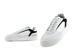 Sneakers^Nubikk Sneakers Cliff Cane Wit Zwart Nude