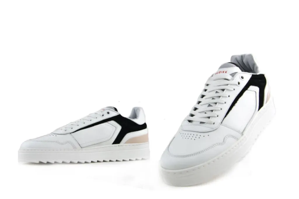 Sneakers^Nubikk Sneakers Cliff Cane Wit Zwart Nude