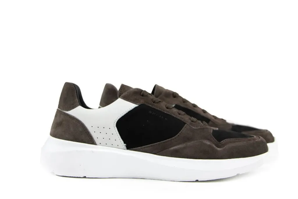 Sneakers^Nubikk Sneakers Rocky Road Wave Dark Grey Suede Black