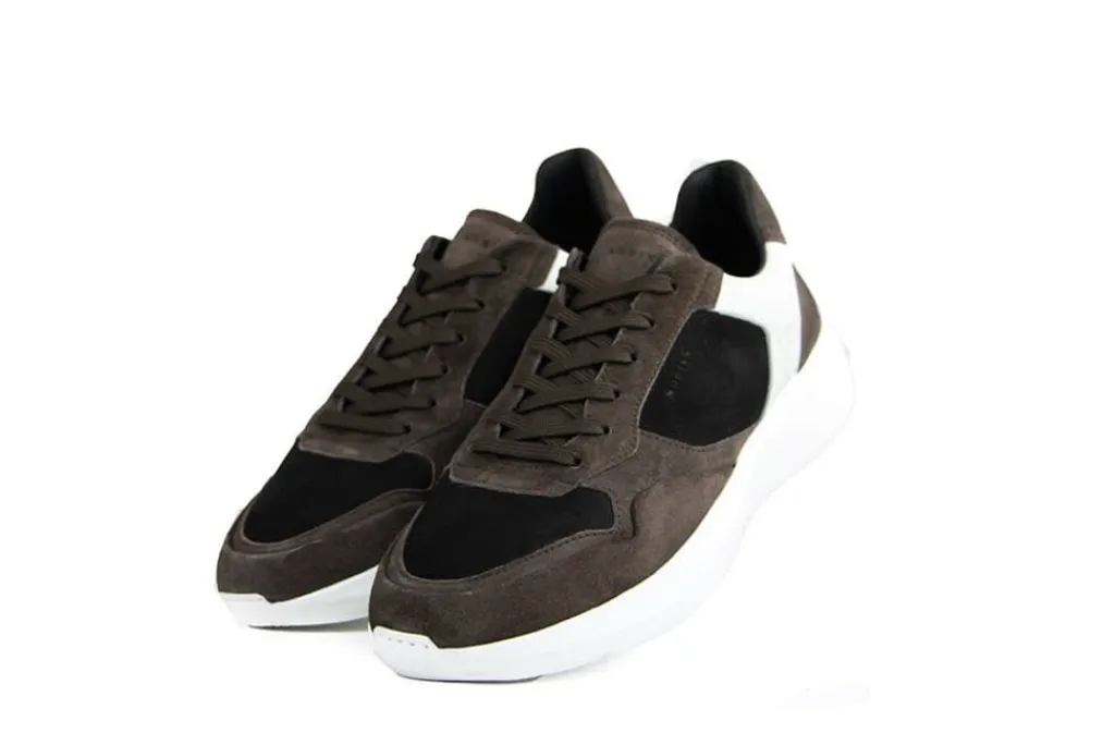 Sneakers^Nubikk Sneakers Rocky Road Wave Dark Grey Suede Black