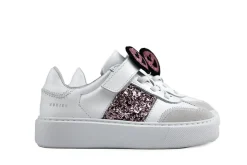 Sneakers^Nubikk Vince Wing K White Combi Glitter Pink