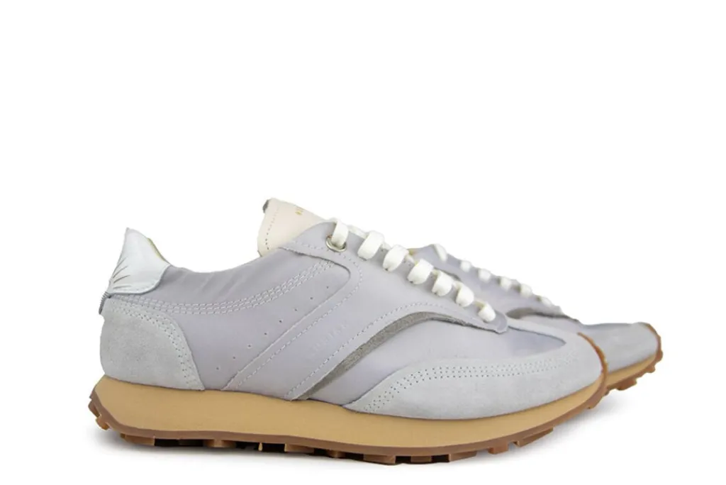Sneakers^Nubikk Zora Mae Light Grey Leather Multicolor