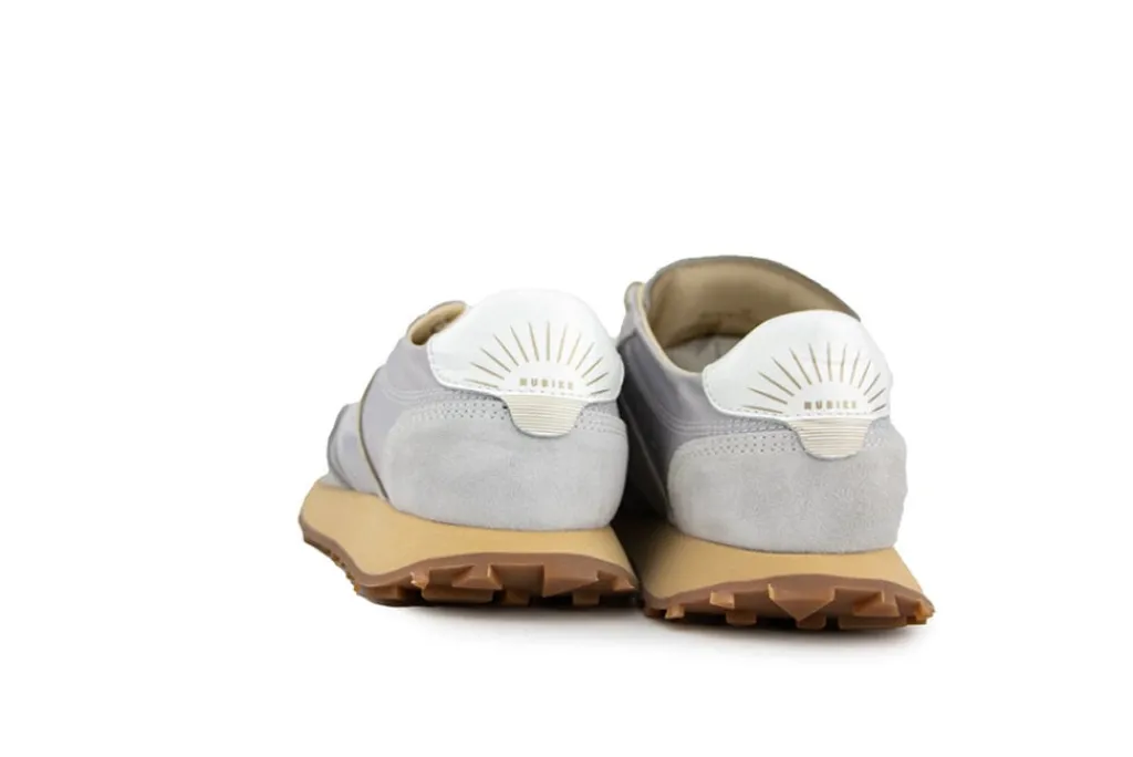 Sneakers^Nubikk Zora Mae Light Grey Leather Multicolor
