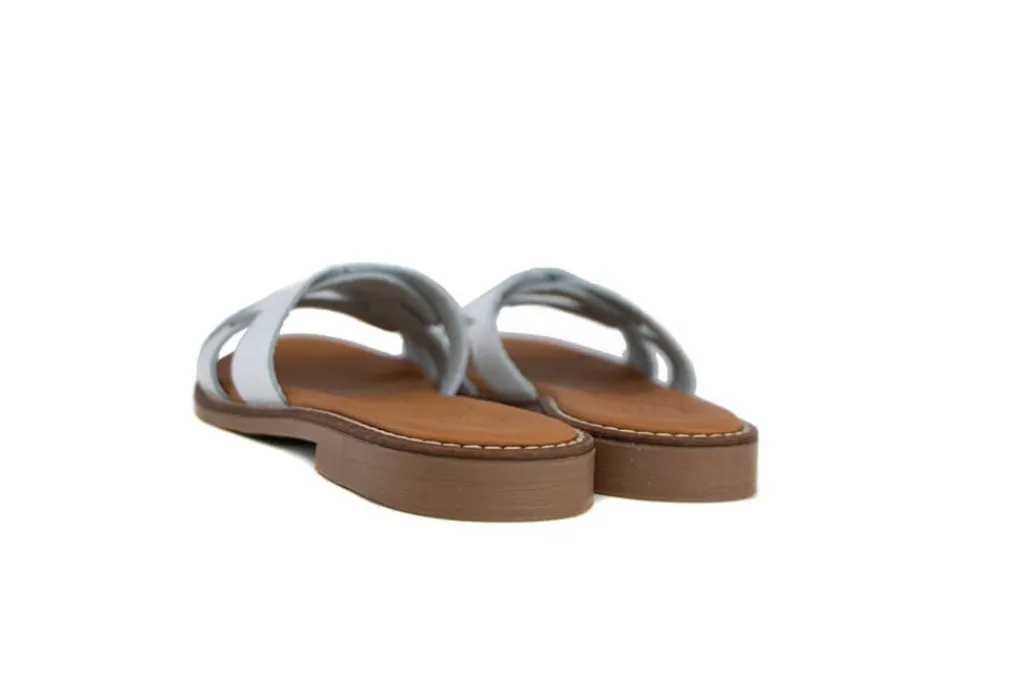 Slippers | Sandalen En Slippers^O MY Sandals Slipper Vaqueta Blanco White