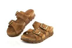 Slippers | Sandalen En Slippers^Panama Jack Slipper Shirley B15 Cuero Bark Velour