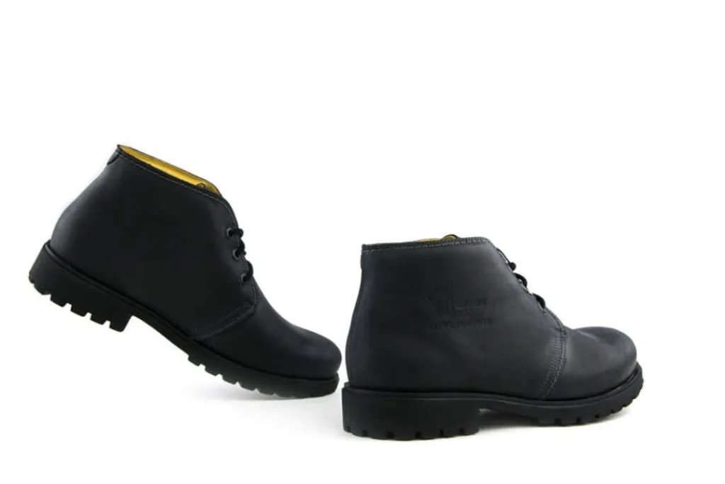 Veterboots En Bikerboot^Panama Jack Veterschoen Zwart