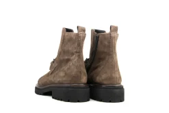 Enkellaarzen^Paul Green Enkellaars Bit Soft Suede Earth