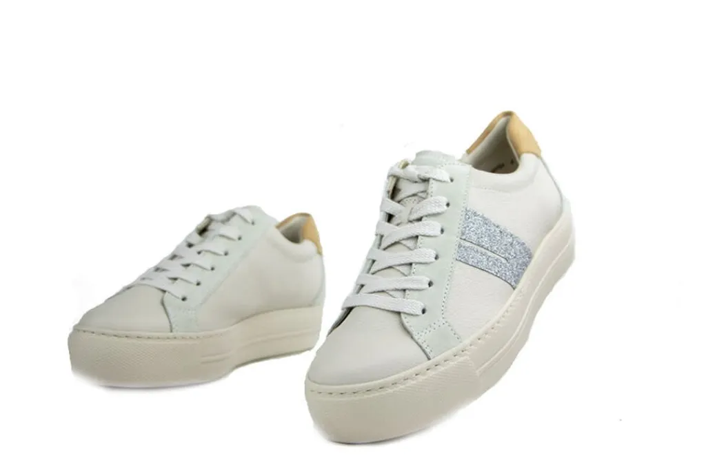 Sneakers^Paul Green Sneaker Ivory Ice Calf Suede