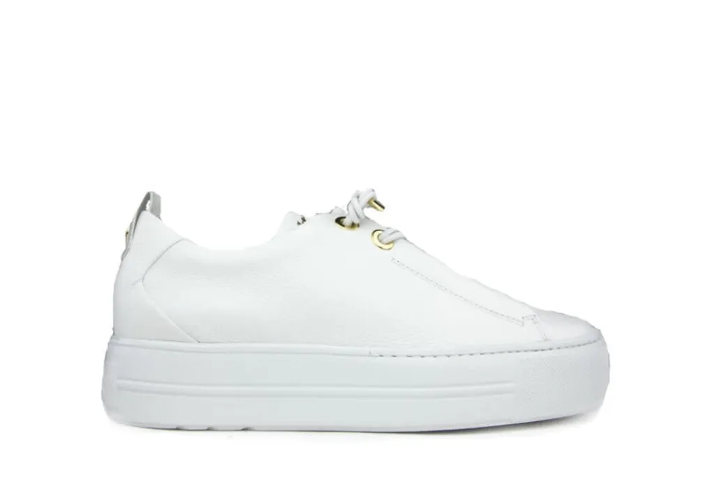 Sneakers^Paul Green Sneaker White Gold Maincalf