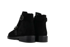 Enkellaarzen^Pertini Enkellaars Black Faraon Studs