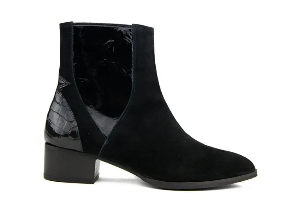 Enkellaarzen^Pertini Enkellaars Mimo Black Robin