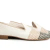 Loafers / Instappers^Pertini Loafer Escalera Bianco Pewter Vlecht