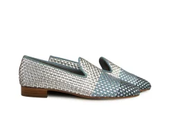 Loafers / Instappers^Pertini Loafer Escalera Silver Vlecht