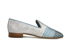 Loafers / Instappers^Pertini Loafer Escalera Silver Vlecht