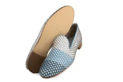 Loafers / Instappers^Pertini Loafer Escalera Silver Vlecht