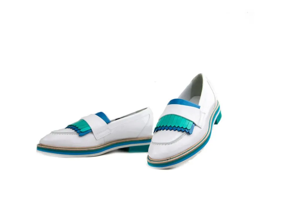 Instappers | Loafers / Instappers^Pertini Loafer Klep Robin White