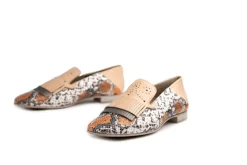 Instappers | Loafers / Instappers^Pertini Loafer Shimmer Roze Oranje Snake