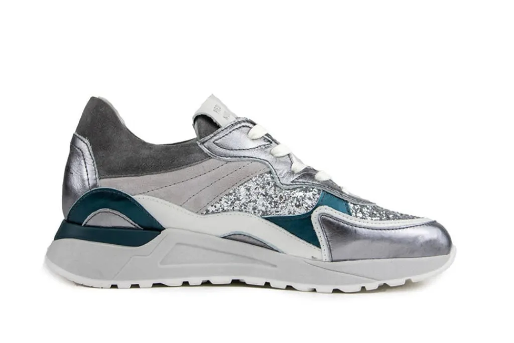 Sneakers^Piedi Nudi Sneaker Nova 11.17 Silver Lux