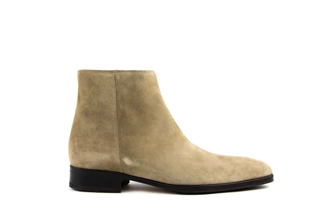 Laarzen | Gekleed^Pigato Laarzen Taupe Fuji Suede