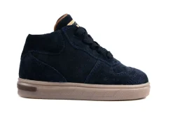 Sneakers^Pinocchio Hoge Sneaker Dark Blue Suede