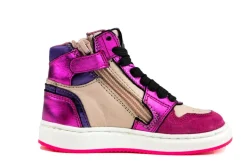Sneakers^Pinocchio Hoge Sneaker Fucsia Combi