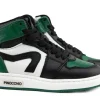 Sneakers^Pinocchio Hoge Sneaker Groen Zwart