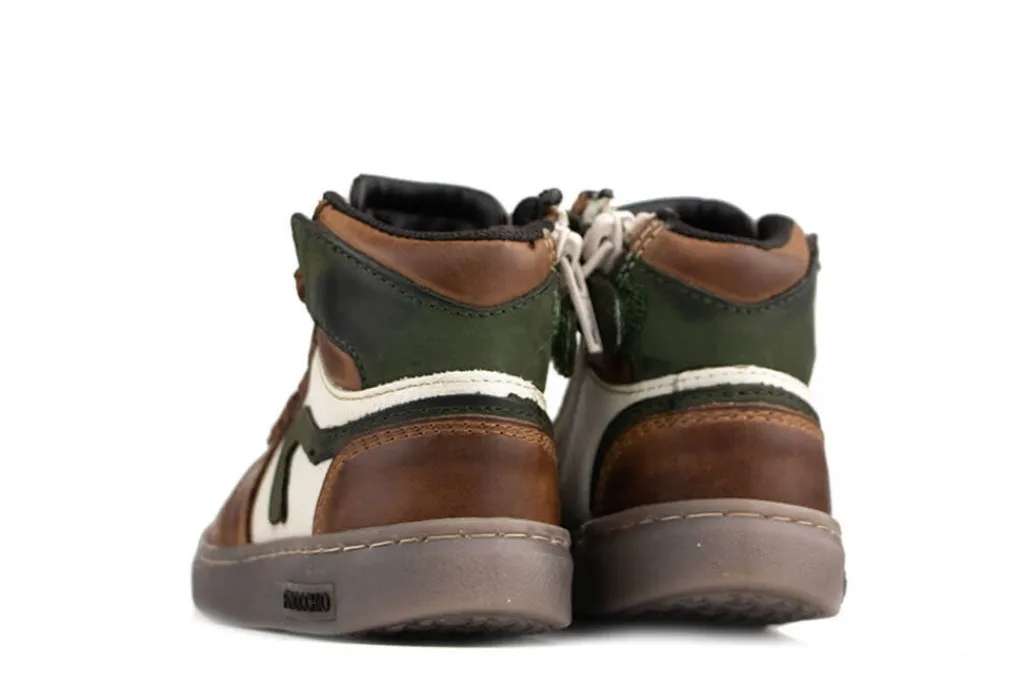 Sneakers^Pinocchio Hoge Sneaker Groen Combi