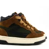 Sneakers^Pinocchio Hoge Sneaker Middenbruin Combi