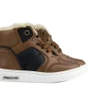 Sneakers^Pinocchio Hoge Sneaker Mid Brown Combi