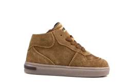 Sneakers^Pinocchio Hoge Sneaker Mid Brown Suede Combi
