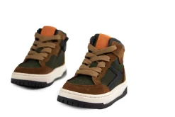 Sneakers^Pinocchio Hoge Sneaker Middenbruin Combi