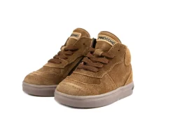 Sneakers^Pinocchio Hoge Sneaker Mid Brown Suede Combi