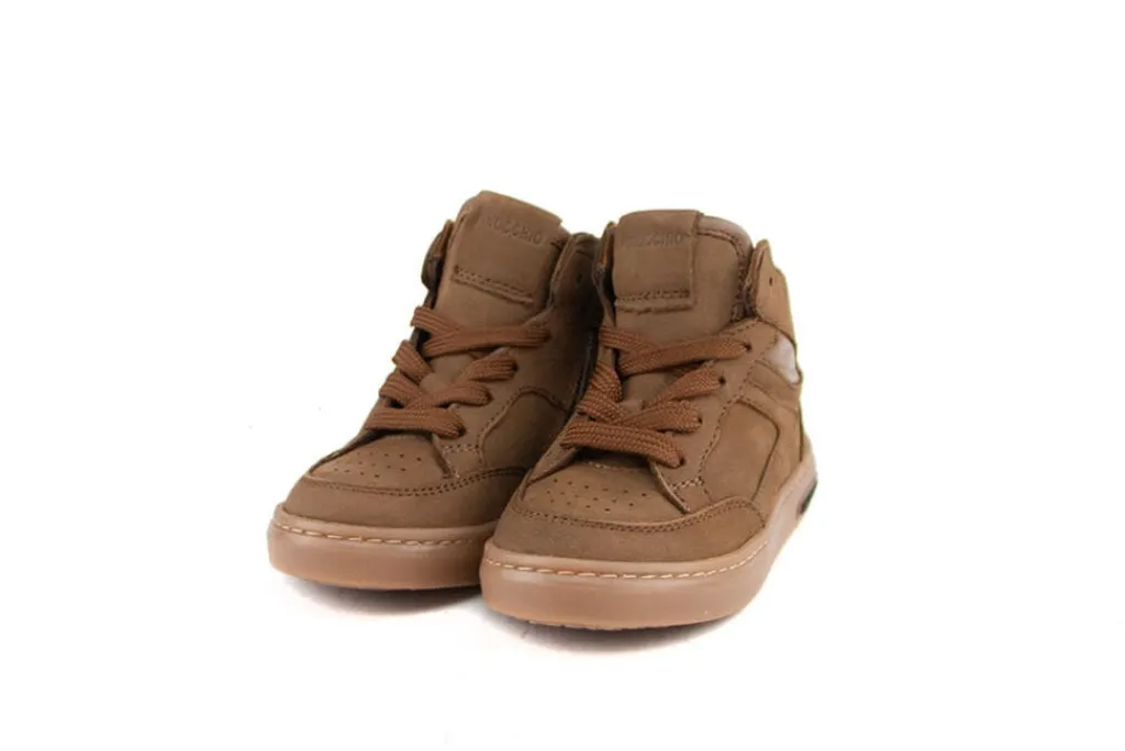 Sneakers^Pinocchio Hoge Sneaker Middenbruin Nubuck