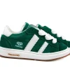 Sneakers^Pinocchio Sneaker Groen Suede Combi